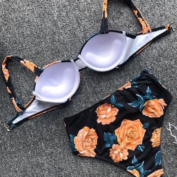 Floral High Waist Bikini - Picture 3 of 3